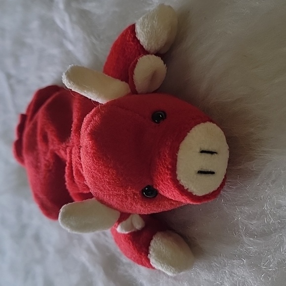 TY BEANIE BABY Red Bull "Snort" Collectible Plush - Picture 2 of 6